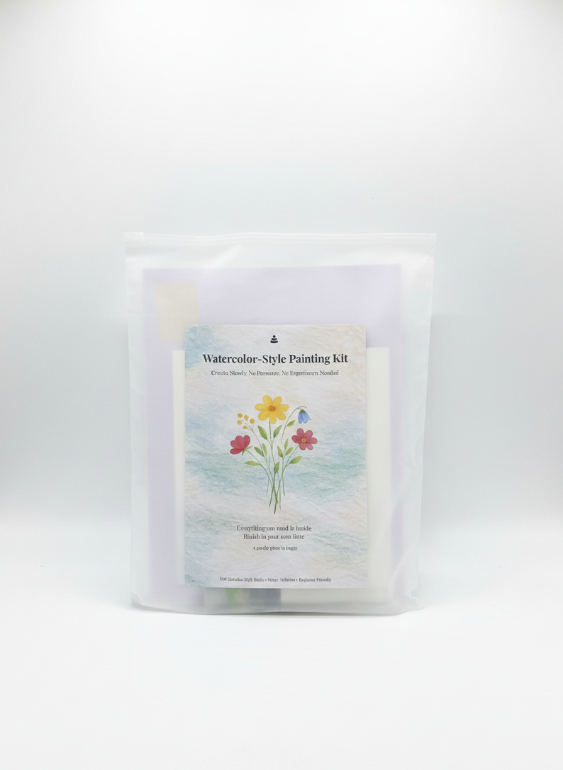 Watercolor-Style Painting Kit (Beginner Friendly)
