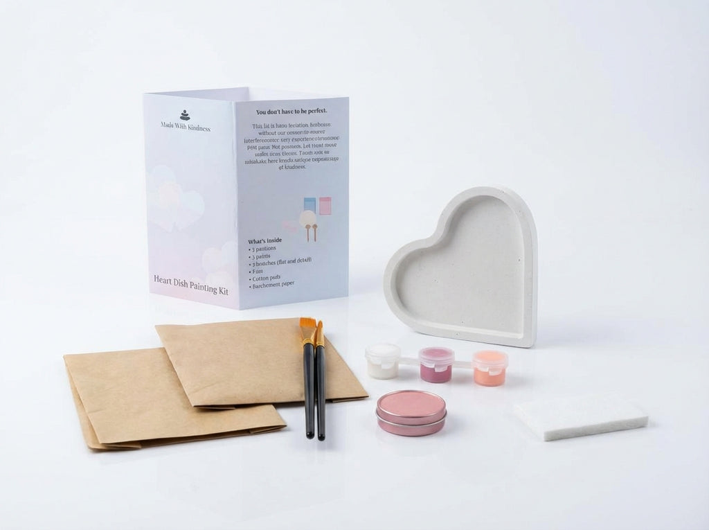 Heart Dish Painting Kit – Creative Self-Care Gift